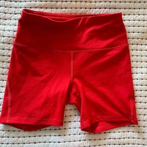 Red Biker Shorts